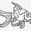 Image result for 2D Goldfish Outline