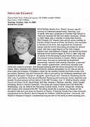 Image result for Blank Newspaper Obituary Template