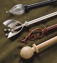 Image result for Unique Curtain Rod Finials