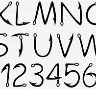 Image result for Fish Hook Font SVG