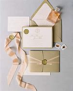 Image result for Wax Seal Stamp Wedding Invitations