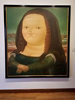 Image result for Fernando Botero Mona Lisa Painting