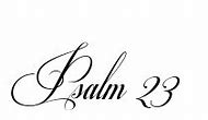 Image result for Psalm 23 KJV PNG