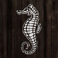 Image result for Seahorse Stincil