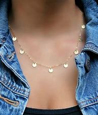 Image result for Coin-Shaped Gold Pendant
