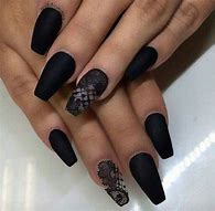 Image result for Matte Black Nails