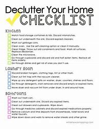 Image result for Cool Printable Declutter in Each Room Schedule