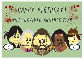 Image result for Walking Dead Happy Birthday Clip Art