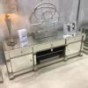 Image result for Mirrored TV Stand