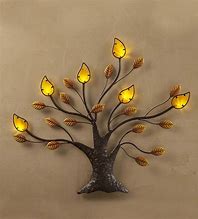 Image result for Lighted Metal Wall Art
