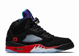 Image result for Jordan 5s Black and Red and Purple