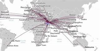 Image result for Qatar Route Map