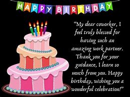 Image result for Happy Birthday Wishes for a CoWorker