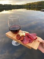 Image result for Wine Tray Glass Holder