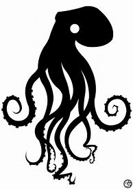 Image result for Free Clip Art Octopus Silhouette