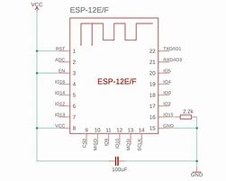 Image result for Esp8266 Minimal Circuit