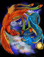 Image result for Dragon and Phoenix Mythology