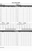 Image result for Cricket Score Sheet