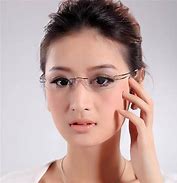 Image result for Women's Rimless Eyeglasses