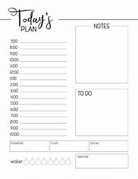 Image result for Free Printable Daily Planner Journal Template