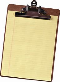 Image result for Paper Clip Board No Background