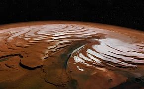 Image result for Planet Mars Polar Ice Caps