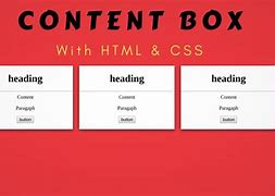 Image result for CSS Property Content Box