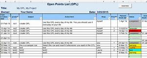 Image result for Free Excel Project Task List Template