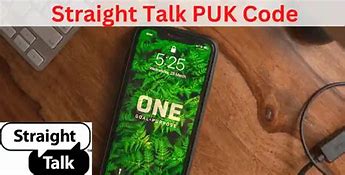 Image result for Straight Talk PUK Code