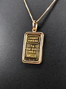 Image result for Credit Suisse Gold Bar Pendant