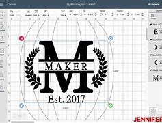 Image result for Monogram Template for Cricut