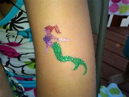 Image result for Mermaid Glitter Tattoos