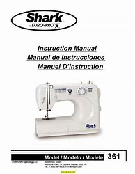 Image result for Shark by Euro Pro X Sewing Machine Manual