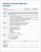 Image result for Simple Project Outline Template