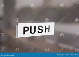 Image result for Glass Door That Says Push