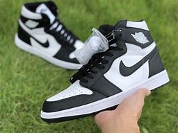 Image result for Jordan Shoes Black and White