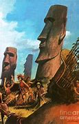 Image result for Easter Island Painting