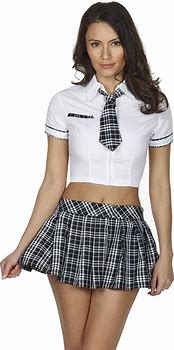 Image result for Red Mini Skirt Costume