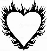 Image result for Flaming Heart PNG