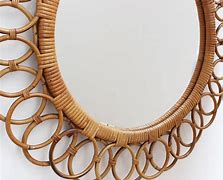 Image result for Rattan Wall Mirror