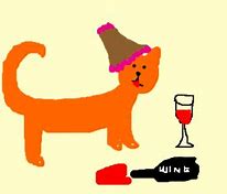 Image result for Cat Drinking Wine Meme