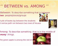 Image result for Between or Among