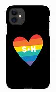 Image result for Rainbow Glitter Heart Phone Case