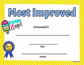 Image result for Most Improved Award