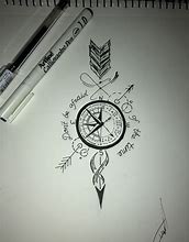 Image result for Arrow Compass Tattoo Designs Drawings