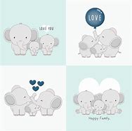 Image result for Elephant Family Cartoon