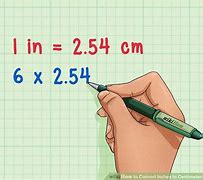 Image result for Convert Inches to Cm Equation