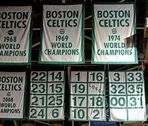 Image result for Celtics Banners in Stadium