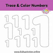 Image result for Tracing Paper for Children Numbers