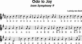 Image result for Ode to Joy Recorder Notes with Accompaniment